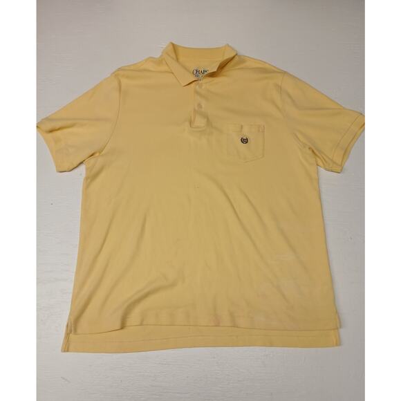Chaps Yellow Button Business Casual Comfort Golf Soft Shirt Large Make Offer XL - Picture 1 of 7